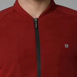 Louis Philippe Red Regular Fit Jacket image 4