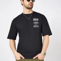 SF Jeans by Pantaloons Black Cotton Loose fit T-Shirts-picture-24