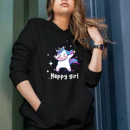 Povaxpo Women Printed Hooded Pullover Sweatshirt-picture-29