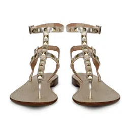 Saint G Women's Irene Silver Ankle Strap Sandals image 5