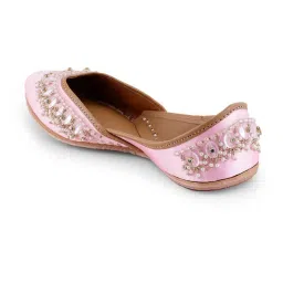 Glam Story Women's Ziba Pink Ethnic Juttis image 5