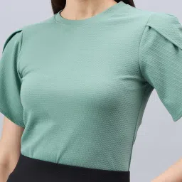 Style Quotient Green Regular Fit Top image 5