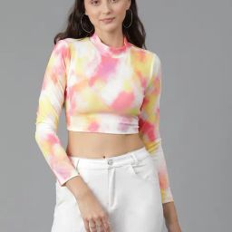 Kotty Multicolor Printed Crop Top-picture-14