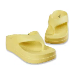 Ginger by Lifestyle Women's Yellow Casual Sandals image 5