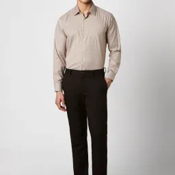 Van Heusen Beige Slim Fit Checks Shirt image 4