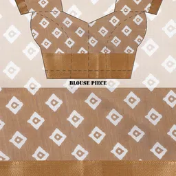 LABEL KASHI Geometric Printed Zari Saree image 3