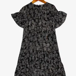 Kiddopanti Kids Black Printed Dress-image-61