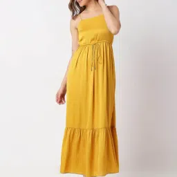 Vero Moda Mustard Relaxed Fit Wrap Dress-picture-24