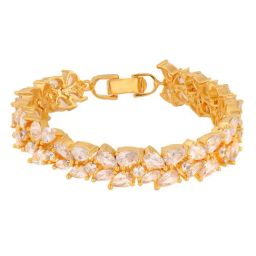 saraf rs jewellery Saraf Jewellery Gold plated with Green American Diamond handcrafted Bracelet for Women & Girls-picture-15