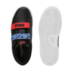 Puma Kids Smash Ball Black & Red Casual Sneakers image 5