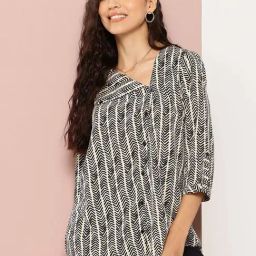 Qurvii Black Printed Shirt-picture-2