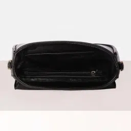 Van Heusen Black Solid Medium Sling Handbag image 5
