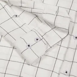 Thomas Scott Men Smart Spread Collar Windowpane Checked Slim Fit Casual Shirt image 2