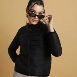Forever 21 Black Regular Fit Puffer Jacket-picture-27