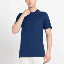Adidas Blue Regular Fit T-Shirt-image-51