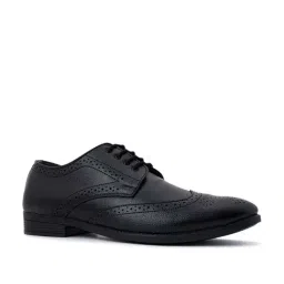 khadim Khadim's Men's Black Brogue Shoes image 2