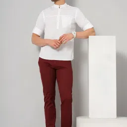 celio Celio* White Cotton Regular Fit Shirts image 5