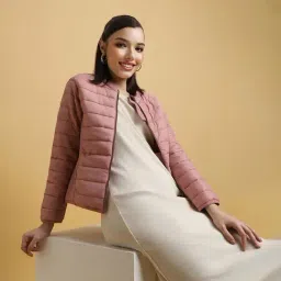 Forever 21 Pink Regular Fit Puffer Jacket-picture-34