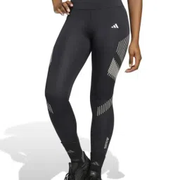 Adidas Black Fitted Printed Tights-image-25