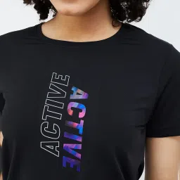 KAPPA Black Graphic Print T-Shirt image 5