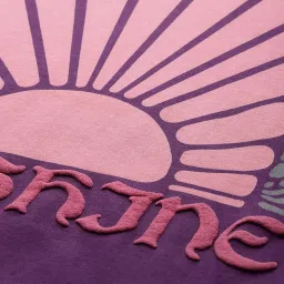 Dillinger Purple Cotton Printed Oversized T-Shirt image 5