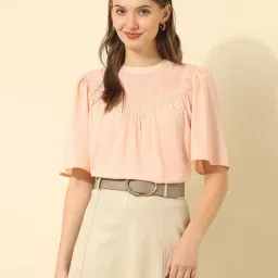 U.S. Polo Assn. Pink Polyester Embellished Short Sleeves Top-picture-29