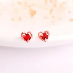 GIVA 92.5 Sterling Silver Rose Gold See You Again Studs-picture-25