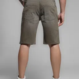 Jack & Jones Green Cotton Regular fit Solid Shorts image 2