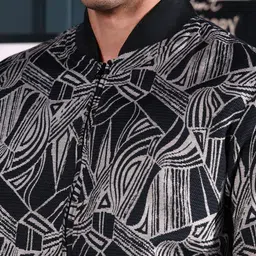 Campus Sutra Men Lightweight Biker Jacket with Embroidered image 4