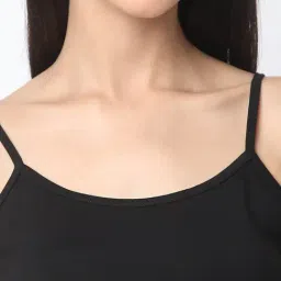 R&B Black Cotton Camisole image 5