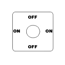 Kaycee Rotary Cam Switch Off-On 90° 25 Amp 2 Pole, N1V294O image 2