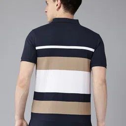 PERFKT-U Men Colourblocked Polo Collar T-shirt image 5