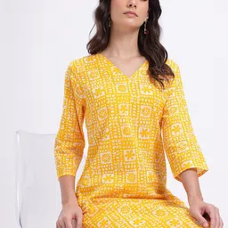 Anouk Rustic Ethnic Motifs Print Cotton Kurta-picture-31