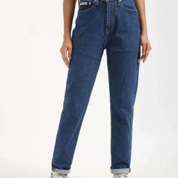 Calvin Klein Jeans Mid Blue Cotton Slim Fit Jeans-picture-6