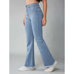 Dolce Crudo Blue Flared Fit Jeans image 3