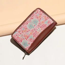 ZOUK Mangalore Blossoms Multicolor Printed Small Zip Around Wallet for Women-picture-10