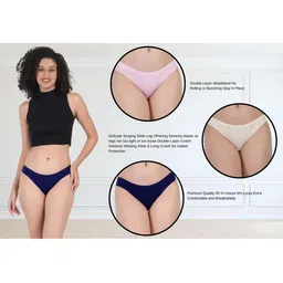 ORLIZEA Set Of 3 Cotton Blend Thongs image 4