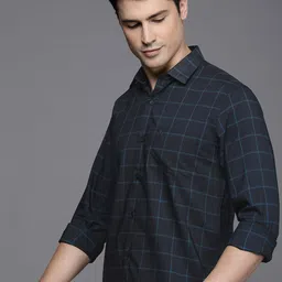 Allen Solly Modern Slim Fit Checked Casual Shirt image 1