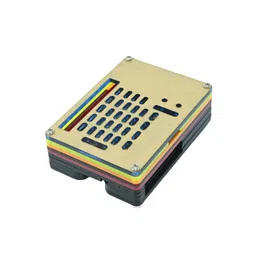 Waveshare Rainbow Acrylic Case For Raspberry Pi 5, Colorful Translucent Acrylic Case, Supports Installing Official Active Cooler image 1