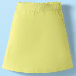 kookie kids india Kookie Kids Poplin Woven Above Knee Length Solid Color Elasticated Skirt - Limegreen-picture-28