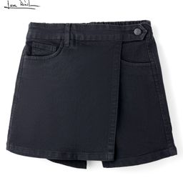 arias by lara dutta Arias Cotton Woven Solid Colour Washed Skirt - Black-picture-13