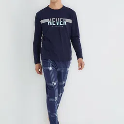 Trendyol Men Typography Printed Night suit-picture-11