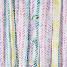 Ed-a-Mamma Short Puffed Sleeves Printed Top With Smocking Details - Multicolor image 3