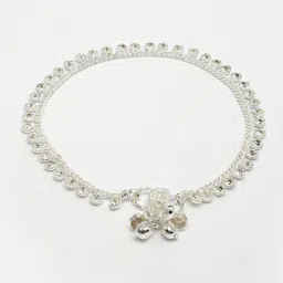 Anouk Set of 2 Silver-Plated Artificial Stone Studded Anklets image 2