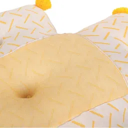 SH Creation and Handlooms Yellow & White Self-Designed Pre-Filled Swing Cushions image 3