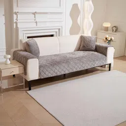 HOMETHREADS Grey & Grey Sofa Cover image 4