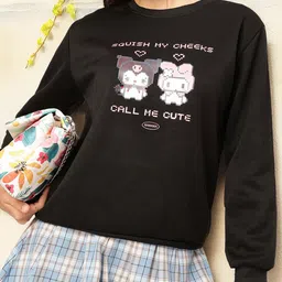 DressBerry Graphic Printed Sweatshirt-image-24