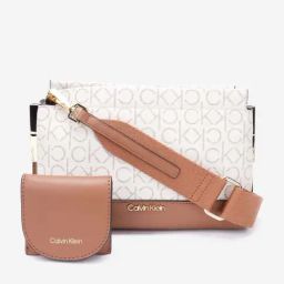 CALVIN KLEIN White Logo Small Cross Body Bag-picture-1
