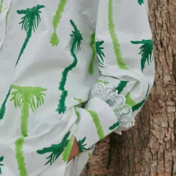 Khajoor Studio White & Green Sundaze Statement Khajoor No.1 Trousers image 5