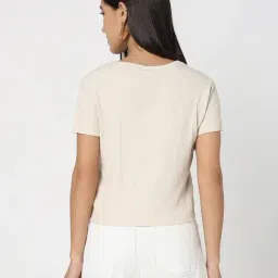 R&B Beige Viscose Relaxed Fit Top image 2